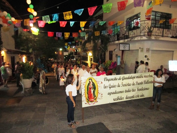 procession during the annual Virgin of Guadalupe celebrations